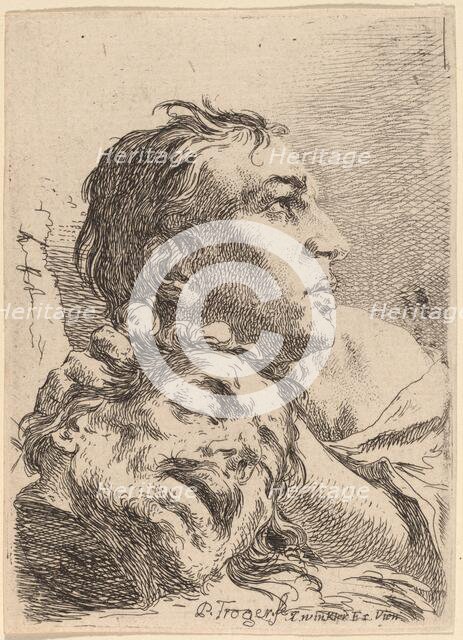 David with the Head of Goliath, 1720s. Creator: Paul Troger.