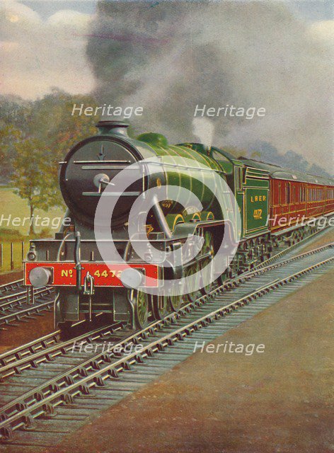 'The Flying Scotsman Passing Hadley Wood, L.N.E.R.', 1926. Artist: Unknown.