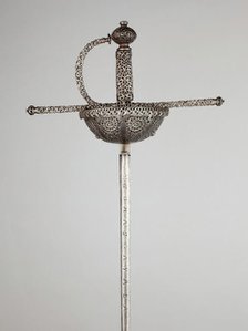 Cup-Hilted Rapier, Italy, About 1650. Creator: Tomas Ayala.