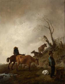 Cattle in Pasture, c1650. Creator: Pieter Wouwerman.