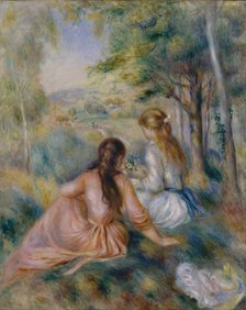 In the Meadow, 1888-92. Creator: Pierre-Auguste Renoir.
