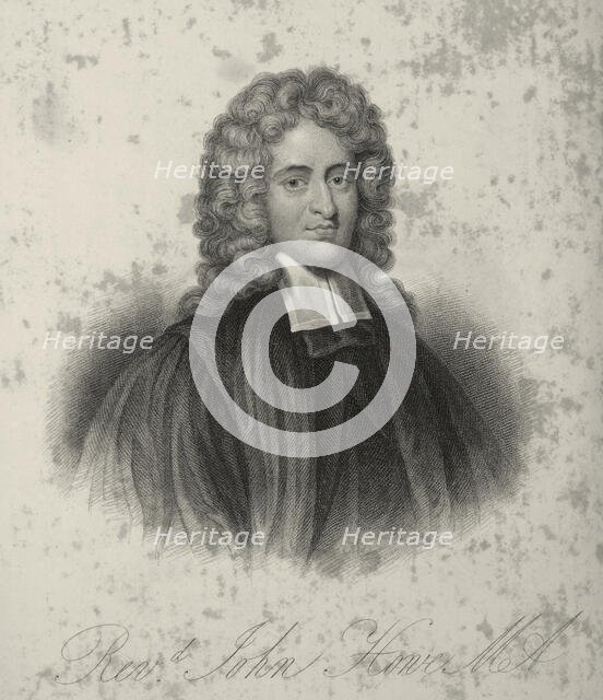 Rev John Howe, late 17th century, (c1834-c1837).  Creator: Samuel Freeman.