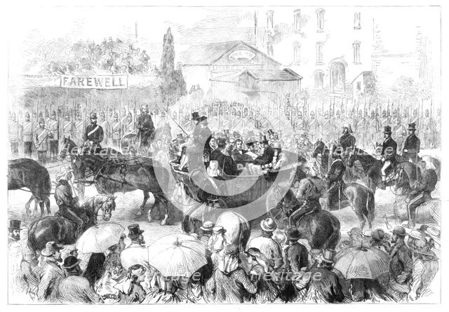 Prince Alfred in Australia: H.R.H. receiving the address of the Adelaide City Corporation, 1868. Creator: Unknown.