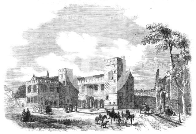 New school buildings at Eton College, 1862. Creator: Unknown.