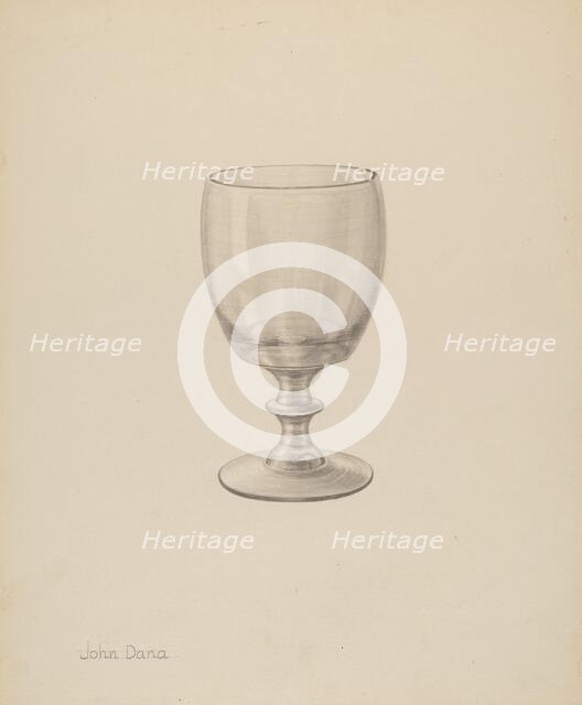 Goblet, c. 1940. Creator: John Dana.