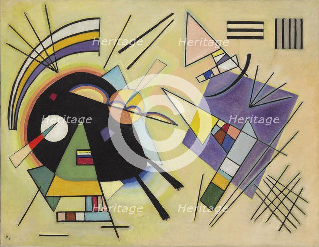 Black and violet. Artist: Kandinsky, Wassily Vasilyevich (1866-1944)