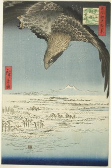 Fukagawa Susaki and Jumantsubo (Fukagawa Susaki Jumantsubo), from the series "One...,, 1857. Creator: Ando Hiroshige.