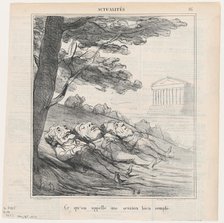 Ce qu'on appelle une session bien remplie, 1870. Creator: Honore Daumier.
