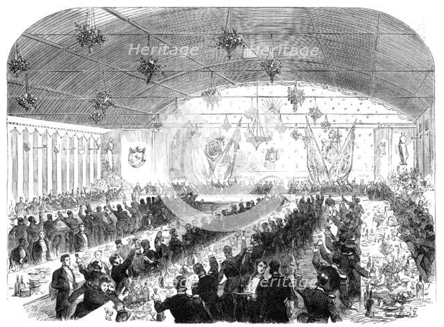 The International Naval Festival at Portsmouth:...banquet to the officers of the French fleet, 1865. Creator: Unknown.