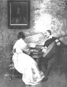 Pictures from the Royal Academy: "Phyllis Is My Only Joy" - Seymour Lucas, R.A., 1898. Creator: Unknown.