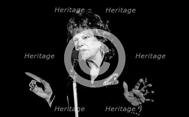 Annie Ross, Pizza On The Park, London, March 1996.  Artist: Brian O'Connor.