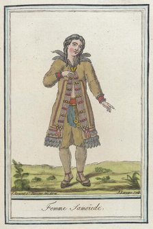 Costumes de Différents Pays, 'Femme Samoïede', c1797. Creator: Jacques Grasset de Saint-Sauveur.