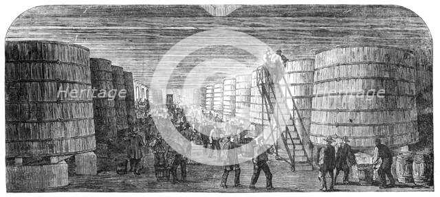 The Pressoir of the Chateau Lafitte near Bordeaux, 1854. Creator: Unknown.