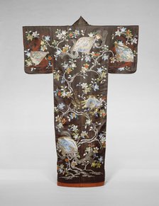 Furisode, Japan, late Edo period (1789-1868)/ Meiji period (1868-1912), 19th century. Creator: Unknown.