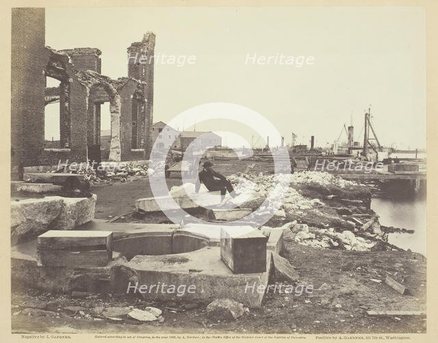 Ruins of Norfolk Navy Yard, Virginia, December 1864. Creator: James Gardner.