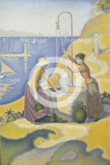 Women at the well (Femmes au puits). Artist: Signac, Paul (1863-1935)