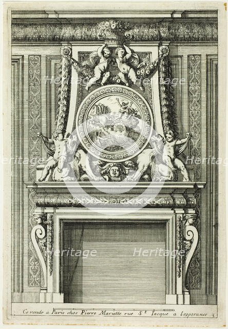 Chimneys in the Italian Manner, c. 1665. Creator: Jean le Pautre.