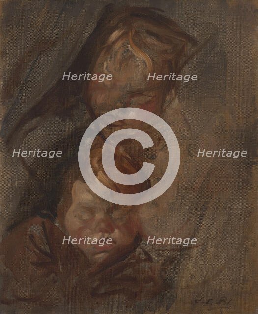 Têtes d'enfants, 1896. Creator: Jacques Emile Blanche.