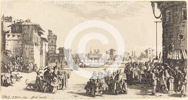 The Slave Market, 1629. Creator: Jacques Callot.