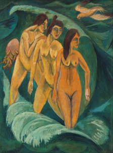 Three bathers, 1913. Artist: Kirchner, Ernst Ludwig (1880-1938)