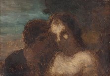 La Confidence ou Le baiser de Judas, 1859. Creators: Honore Daumier, Judas Iscariot.