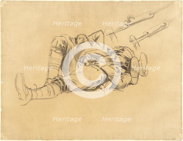 Studies for "Gassed" [recto], 1918-1919. Creator: John Singer Sargent.