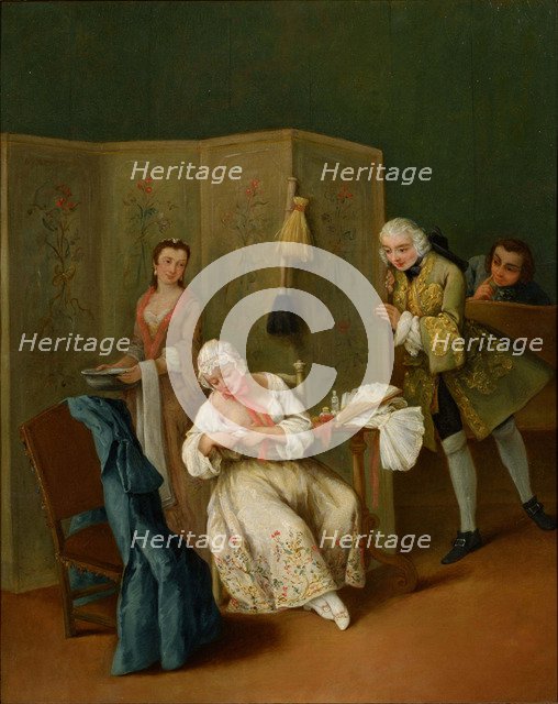 The Indiscreet Gentleman. Artist: Longhi, Pietro (1701-1785)