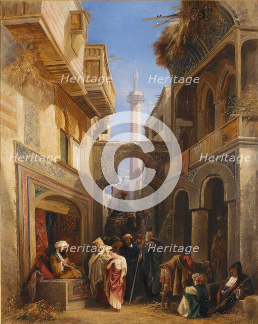Street Scene in Cairo, 1839. Creator: William James Muller.