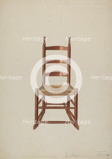 Ladder Rock Chair, 1937. Creator: John Sullivan.
