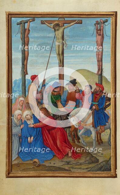 The Piercing of Christ's Side; Prayer Book of Cardinal Albrecht of Brandenburg, about 1525-1530. Creator: Simon Bening.