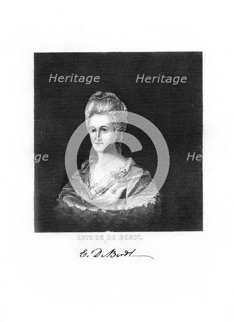 Esther De Berdt Reed, American Revolutionary War patriot, 1872. Artist: Unknown