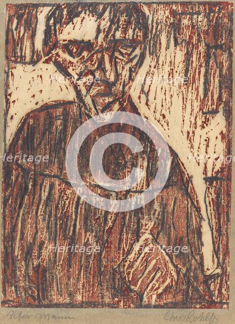 Old Man, 1918. Creator: Christian Rohlfs.
