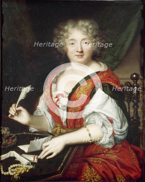 Portrait of Marie de Rabutin-Chantal, Marquise de Sévigné (1626-1696) , c. 1680. Creator: Anonymous.