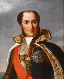Portrait of Count Guillaume Marie-Anne Brune (1763-1815), Marshal of the Empire, 1834. Creator: Benoist, Marie-Guillemine (1768-1826).
