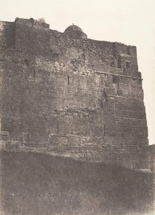 Jérusalem, Enceinte du Temple, Face Sud de l'angle Sud-Est, 1854. Creator: Auguste Salzmann.