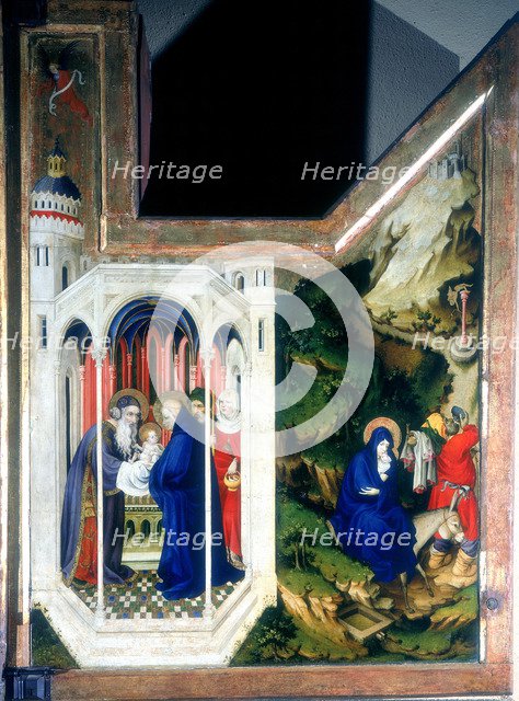 'The Presentation at the Temple and the Flight Into Egypt', 1394-1399. Artist: Melchior Broederlam