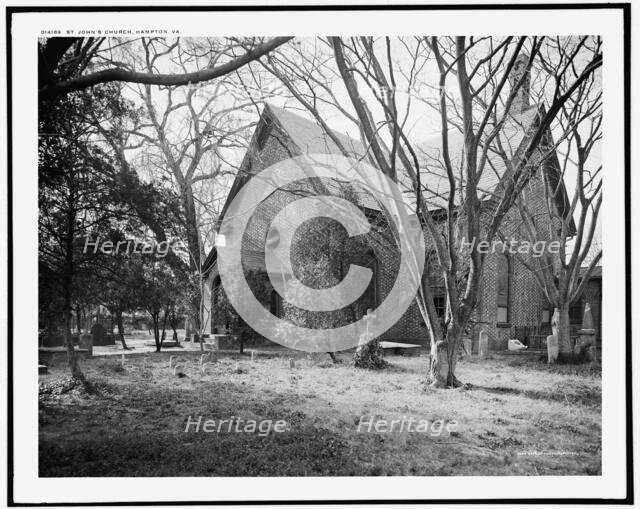 St. John's Church, Hampton, Va., c1902. Creator: William H. Jackson.