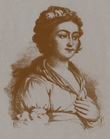 Portrait of Ekaterina Yakovlevna Derzhavina, née Bastidon (1760-1794) After V. Borovikovsky. Artist: Anonymous  
