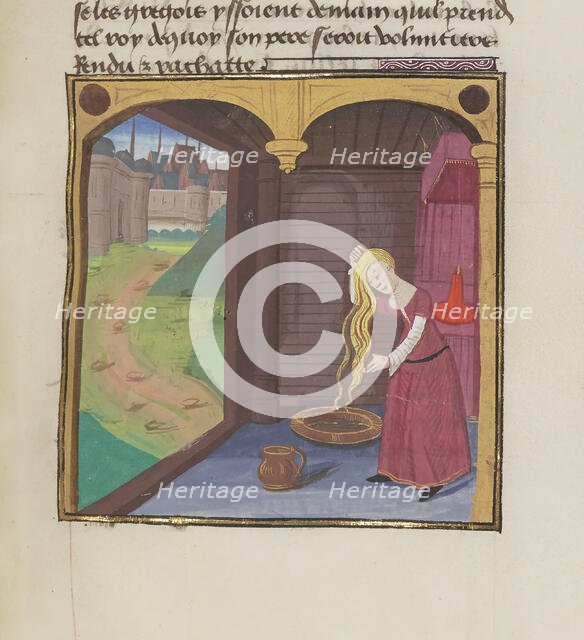 Miniature from Roman de Troie en prose (Français 254) , 1467. Creator: Anonymous master.