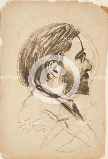 Portrait Sketch of Louis M. Eilshemius, 1903. Creator: Robert Lindner.
