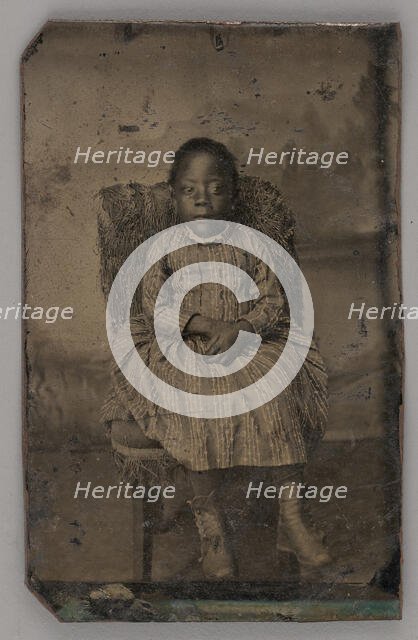 Untitled (Portrait of a Seated Girl), 1880. Creator: Unknown.