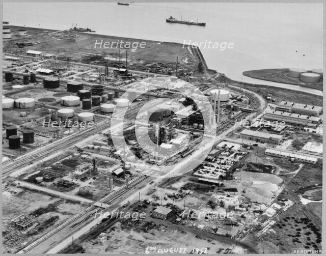 Coryton Oil Refinery, Thurrock, Essex, 06/08/1952. Creator: John Laing plc.