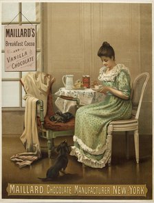 Maillard's breakfast cocoa and vanilla chocolate. Maillard chocolate manufacturer New-York,1889-1891 Creator: Anonymous.