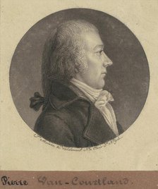 Pierre Van Cortlandt, Jr., 1796-1797. Creator: Charles Balthazar Julien Févret de Saint-Mémin.