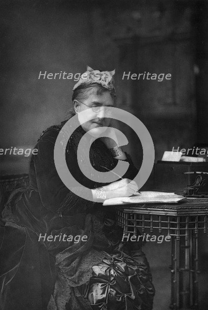 Eliza Lynn Linton (1822-1898), British novelist, essayist, and journalist, 1890.Artist: W&D Downey