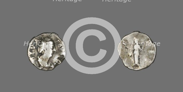 Denarius (Coin) Portraying Empress Faustina the Elder, 141. Creator: Unknown.