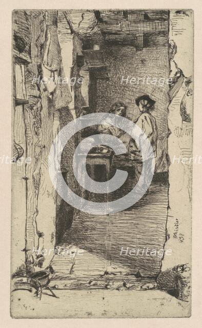 Rag Pickers, Quartier Mouffetard, Paris, 1858. Creator: James Abbott McNeill Whistler.