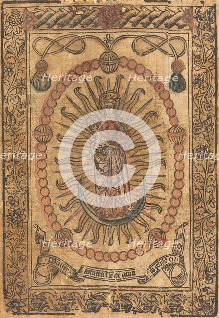 The Madonna and Child in a Rosary, c. 1490. Creator: Unknown.