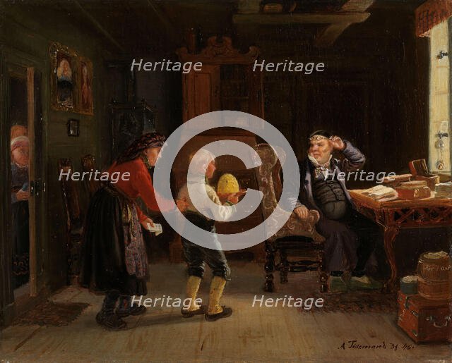 Notification for confirmation, 1846. Creator: Adolph Tidemand.