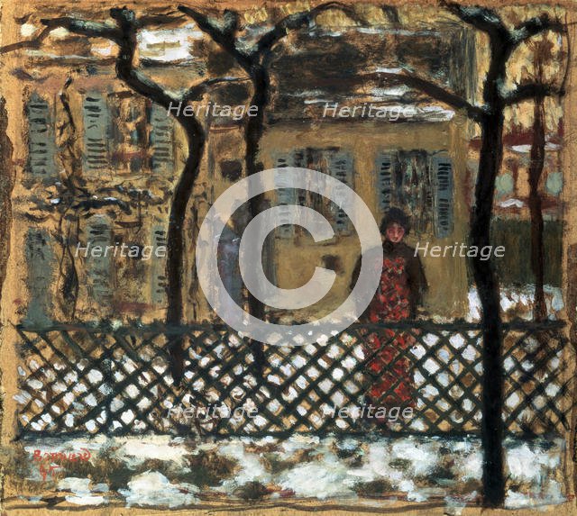'Behind the Fence', 1895.  Artist: Pierre Bonnard